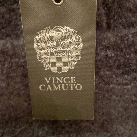 NWT Vince Camuto Fur Gray Bag 14x16 - Picture 13 of 16